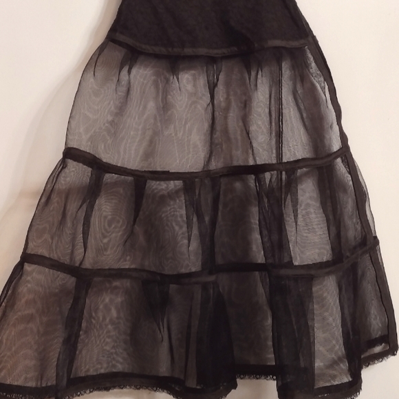 Anne Fogarty Other - Vintage 50s Stiff Black Tulle Lace ANNE FOGARTY by Gracette Crinoline Dress Slip